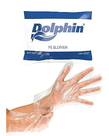 Dolphin Şeffaf PE Eldiven kutu görseli